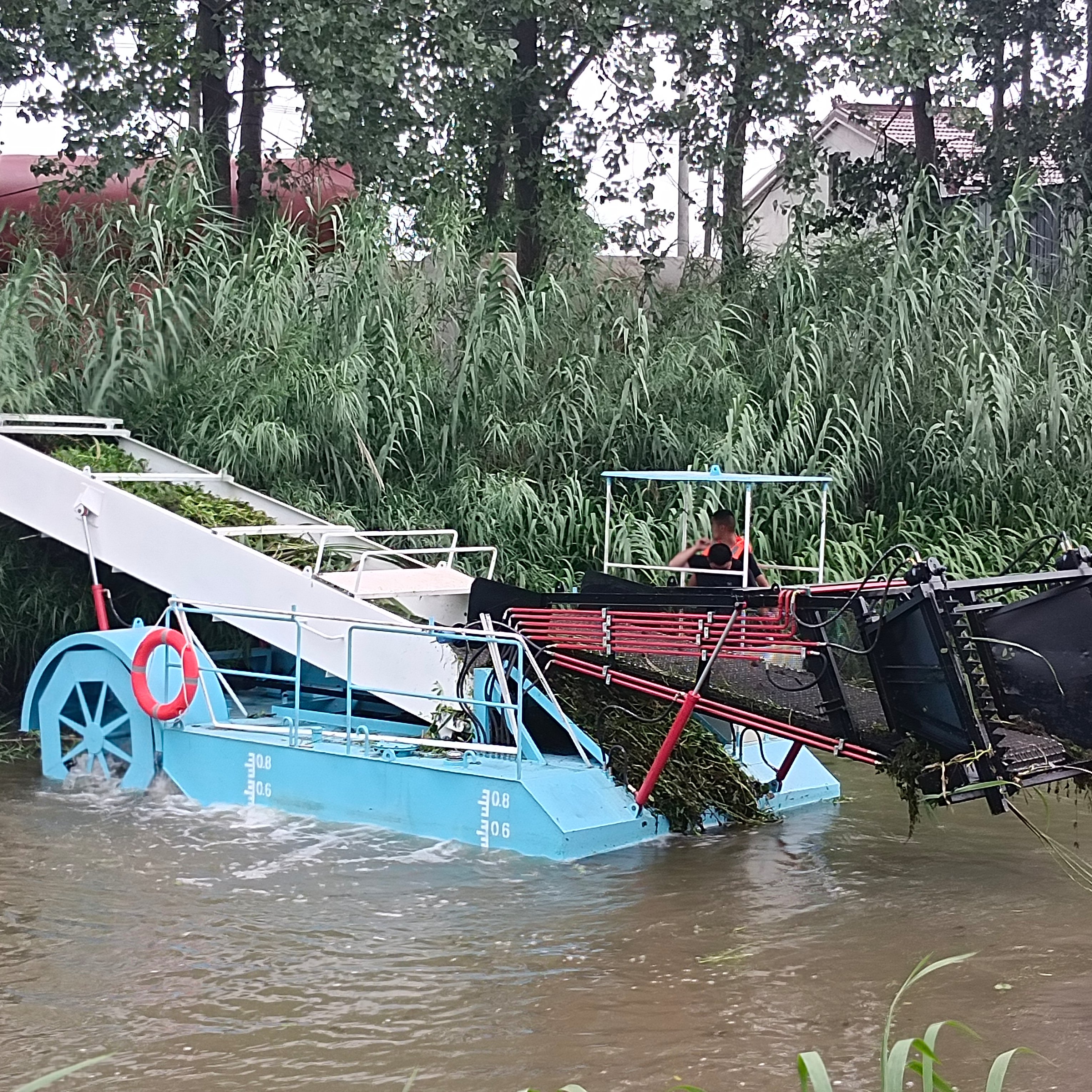 KEDA Automatic Water Weed Harvester /Aquatic River Weed Cleaner/river Garbage Skimmer